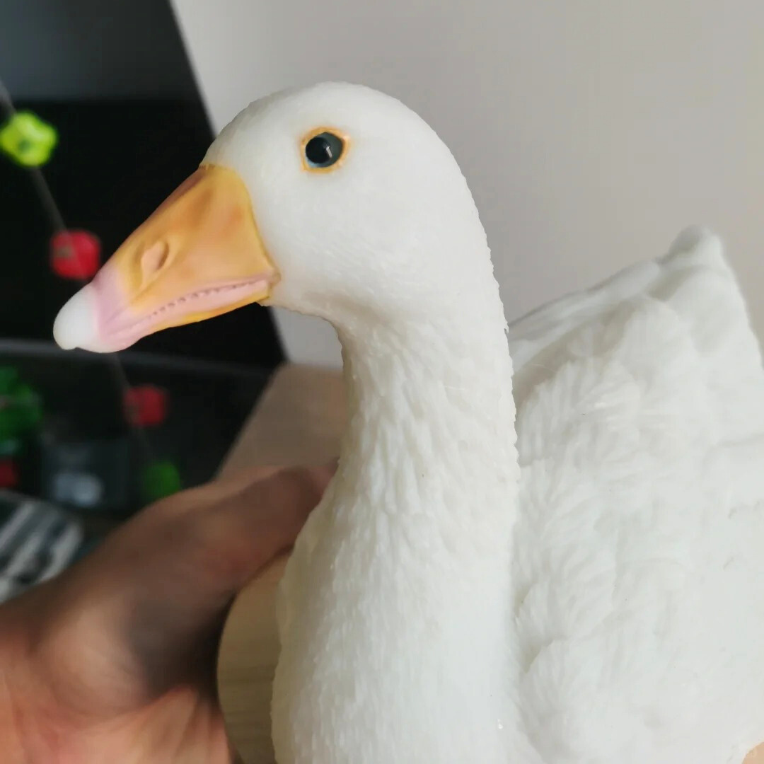 Custom 3D printed Kodak duck pet statue anniversary gift